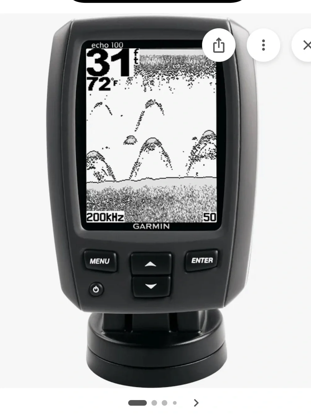 garmin Echo 100 Fishfinder in black